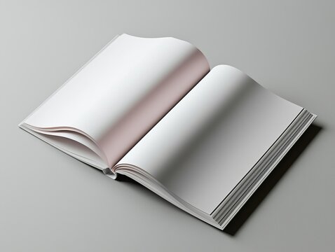 Un opuscolo o un giornale di formato standard americano, un modello di opuscolo da personalizzare, una risorsa grafica realizzata con ai