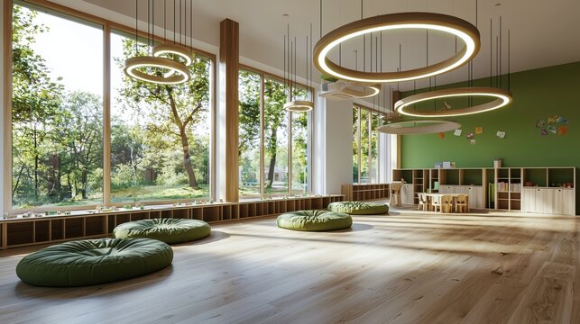 A Montessori classroom of the modern era, where technology is integrated and students have the option to engage in physical or digital pursuits