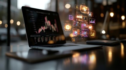 The online study lounge in a modern tech workspace provides a digital environment with a cozy ambiance, focusing on innovation and learning