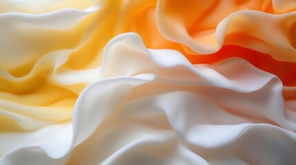 Abstract orange and white waves texture background