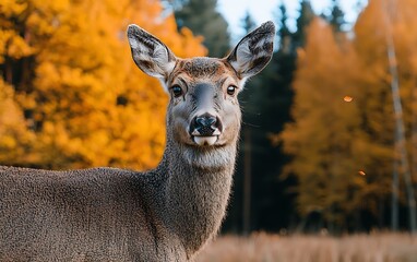 Fototapeta premium Deer in Autumn Woods