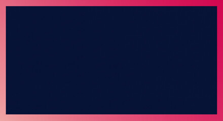 Gradient pink frame on dark navy blue background with copy space for creative design