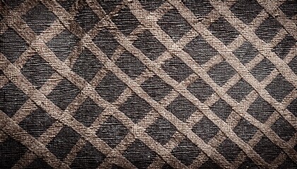 Distressed texture of weaving fabric. Grunge background. Generated image