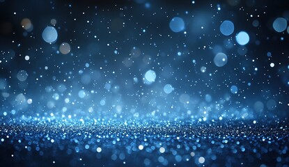 Blue Glitter Sparkle Background Texture