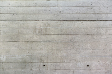 Concrete wall with wooden pattern from form.