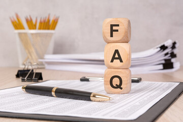 Wooden blocks with the letters 