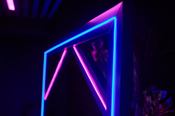Experience the captivating beauty of Vibrant Neon LED Lighting that offers a Modern Aesthetic