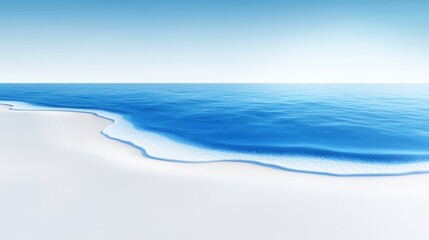 Dreamlike beach scene with a tranquil ocean a starry night sky and glowing stars reflecting on the calm waters creating a serene and ethereal atmosphere