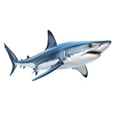 Mako Shark isolated on transparent background, PNG