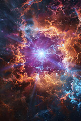 Stellar Cataclysm: The Explosive Beauty and Power of a Supernova in the Cosmos