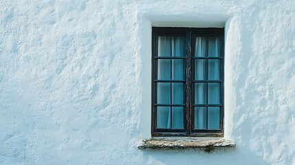 白い壁に映える窓枠