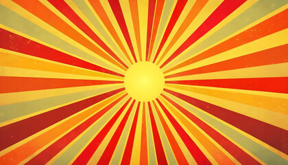 Obraz premium an abstract retro sunburst background with rays