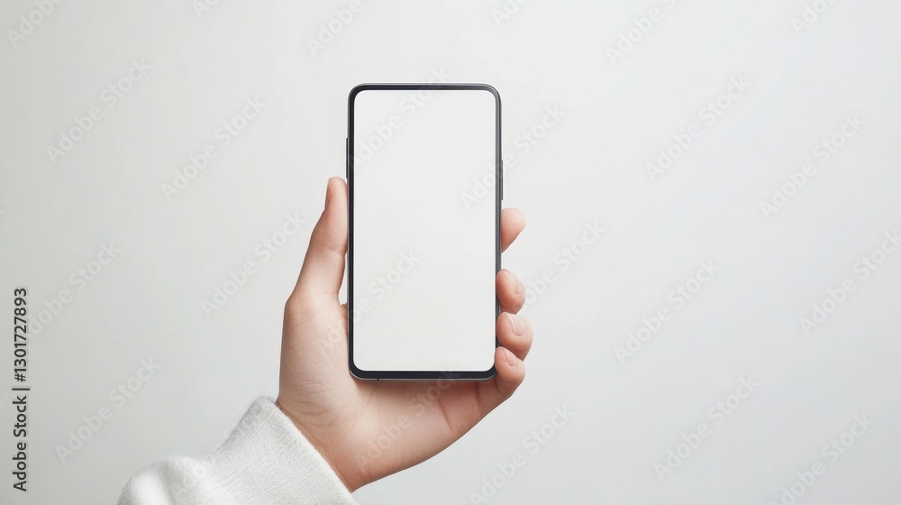 Poster person using smartphone urban setting digital content modern environment close-up view technology in