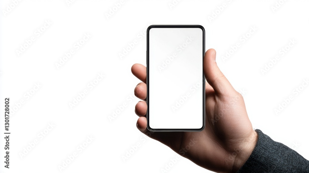Poster person using smartphone urban setting technology content modern environment close-up view matte blac