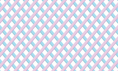 パステルカラーのピンクと青の立体感があるラティスの素材