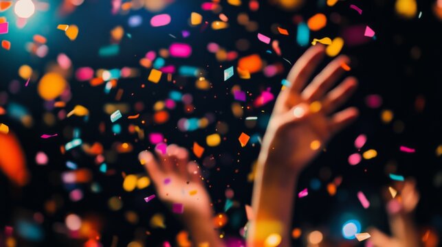 Vibrant festival celebration city park event highlights outdoor atmosphere festive perspective multicolored confetti extravaganza