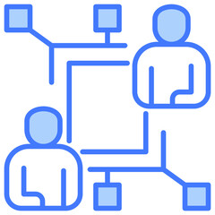 Connection Blue Icon