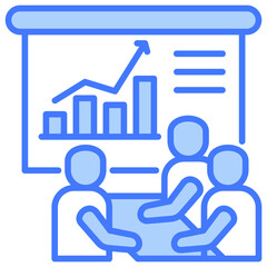 Statisctics Blue Icon
