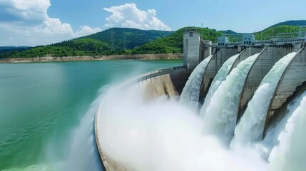 Powerful Water Flow from Dam: A Renewable Energy Perspective