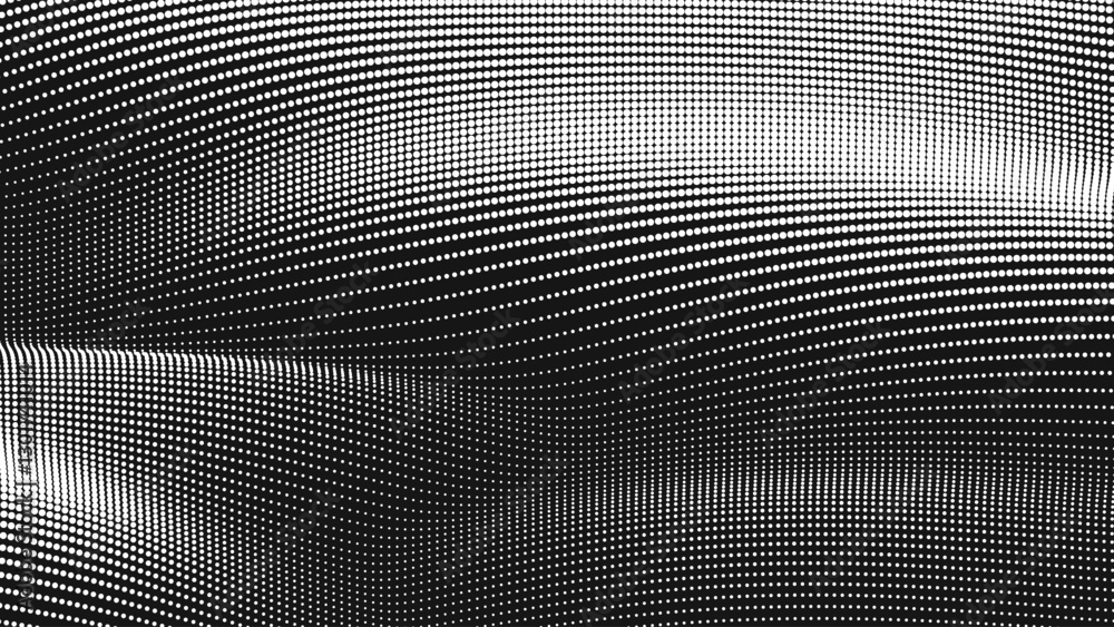 Aufkleber point wave smooth texture. abstract dot background. technological cyberspace background.