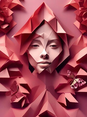 a beautiful nun cutout