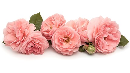 Delicate Pink Roses: A Close-Up Still Life Photograph AI Generated