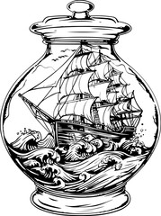 aquarium, pottery, decoration, object, art, container, porcelain, clay, traditional, jug, craft, ceramics, china, jar, bowl, old, tea, culture, pattern, teapot, pitcher, vintage, design, sea