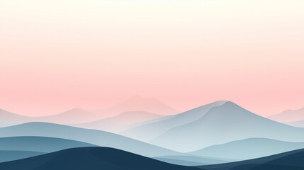 mountain landscape vector illustration