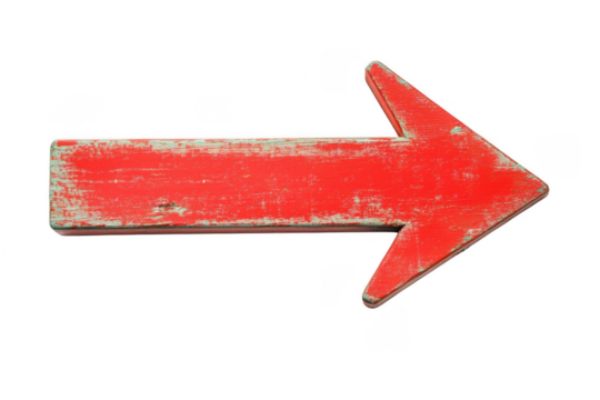 red arrow up line hand drawn  
