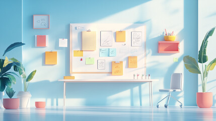 modern room for team building