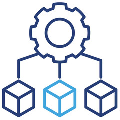 Fototapeta premium Framework Dual Tone Icon