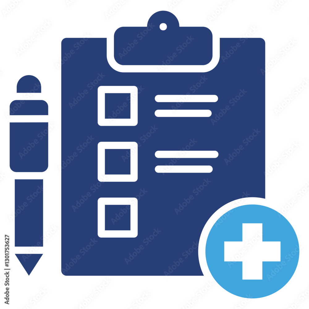Poster Add Task Two Color Icon