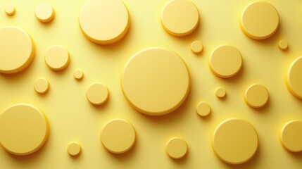 Yellow circles pattern background for web, landing page and marketing material