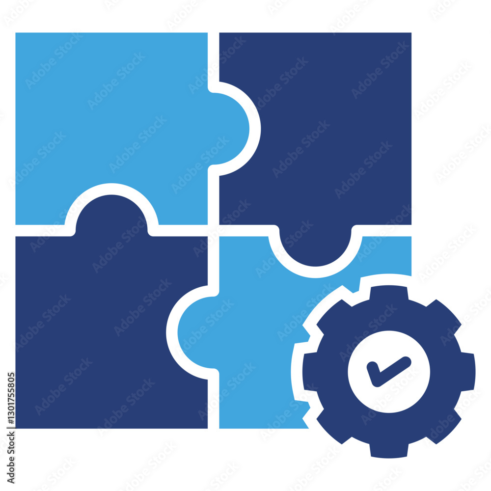 Poster complementary two color icon