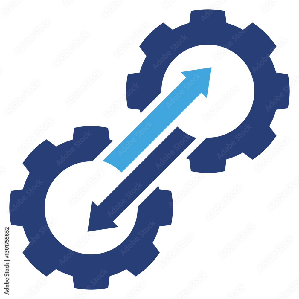 Poster transition two color icon