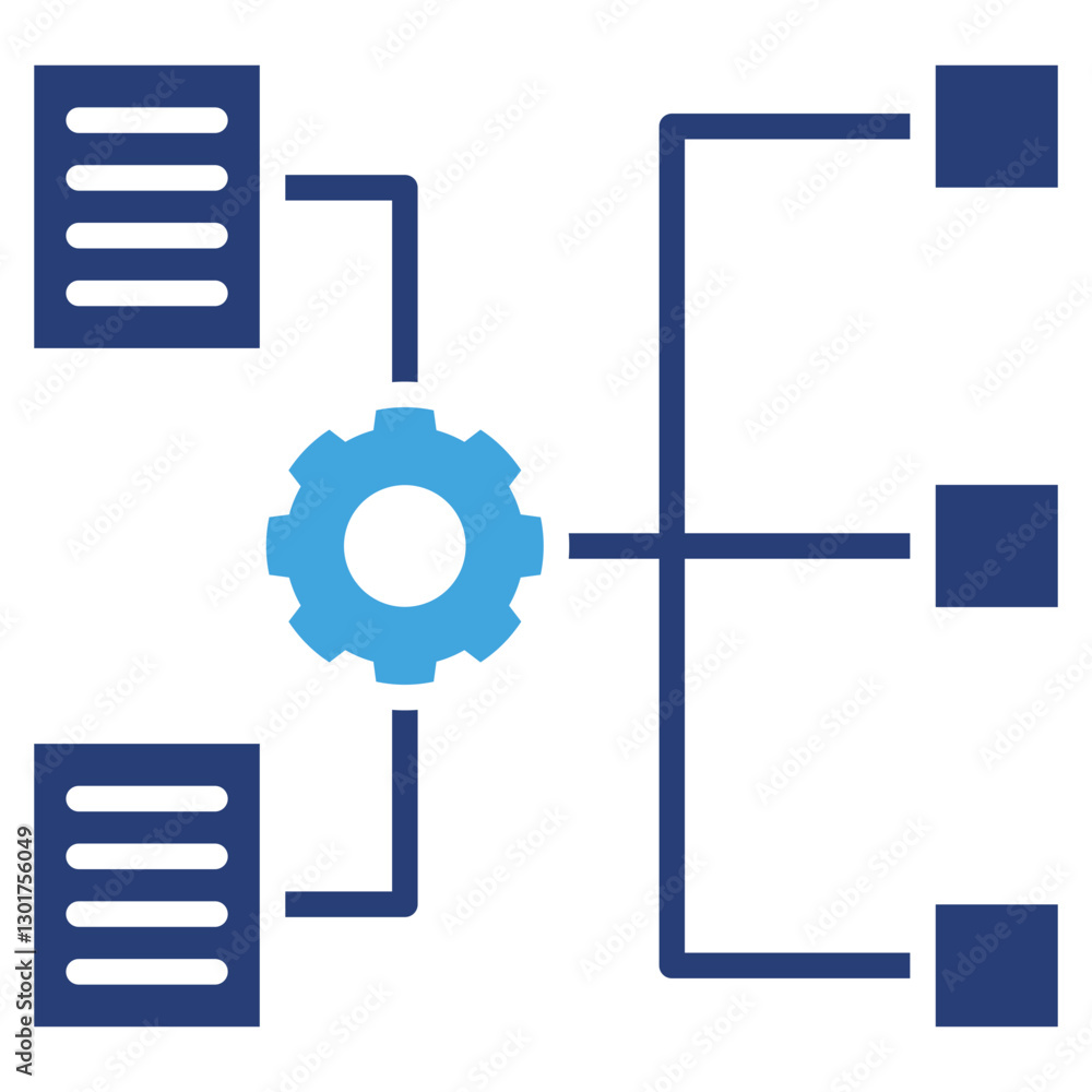 Aufkleber methodology two color icon