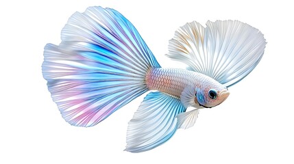 Fototapeta premium Elegant betta fish display underwater environment nature photography close-up view beauty concept