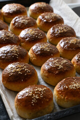 Freshly baked scones from grandma's kitchen.Ready for eat.