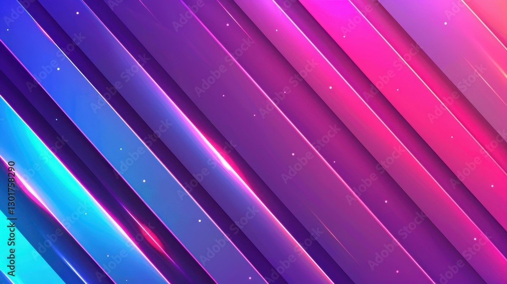 Poster vivid abstract backdrop blending striking red and blue neon hues with dynamic gradient lines for a m
