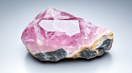 Fototapeta premium Beauty of nature pink tourmaline crystal display