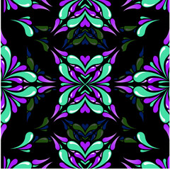 seamless pattern with flowers