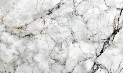 Obraz premium Elegant white marble texture with delicate black and gold veining patterns