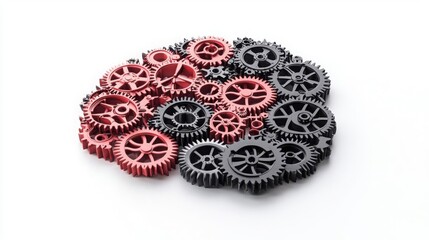 Obraz premium World Creativity and Innovation concept week Colorful gears in a creative arrangement.