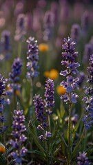 Lavender Fields at Sunset: Nature’s Tranquil Beauty