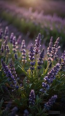 Lavender Fields at Sunset: Nature’s Tranquil Beauty