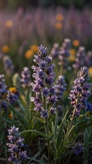 Lavender Fields at Sunset: Nature’s Tranquil Beauty