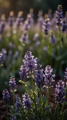 Lavender Fields at Sunset: Nature’s Tranquil Beauty