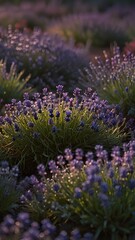 Lavender Fields at Sunset: Nature’s Tranquil Beauty