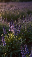 Lavender Fields at Sunset: Nature’s Tranquil Beauty