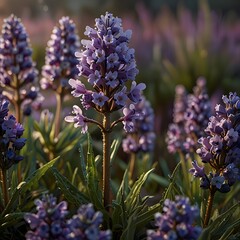 Lavender Fields at Sunset: Nature’s Tranquil Beauty